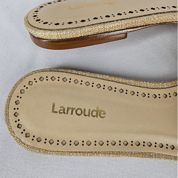 LAURROUDE CARROUSEL Sandals - Beige, Intricate Design, Women's Size 8.5 - Picture 6 of 7